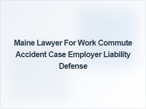Maine Lawyer Specializing in Work Commute Accident Employer Liability Defense